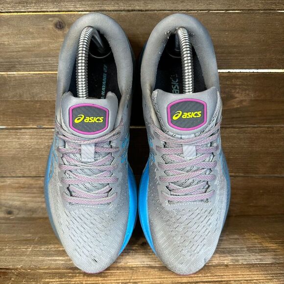 Womens Asics Gel Hayano 27 Gray Athletic Running Sneakers Shoes Size 8.5 M GUC - Picture 9 of 9